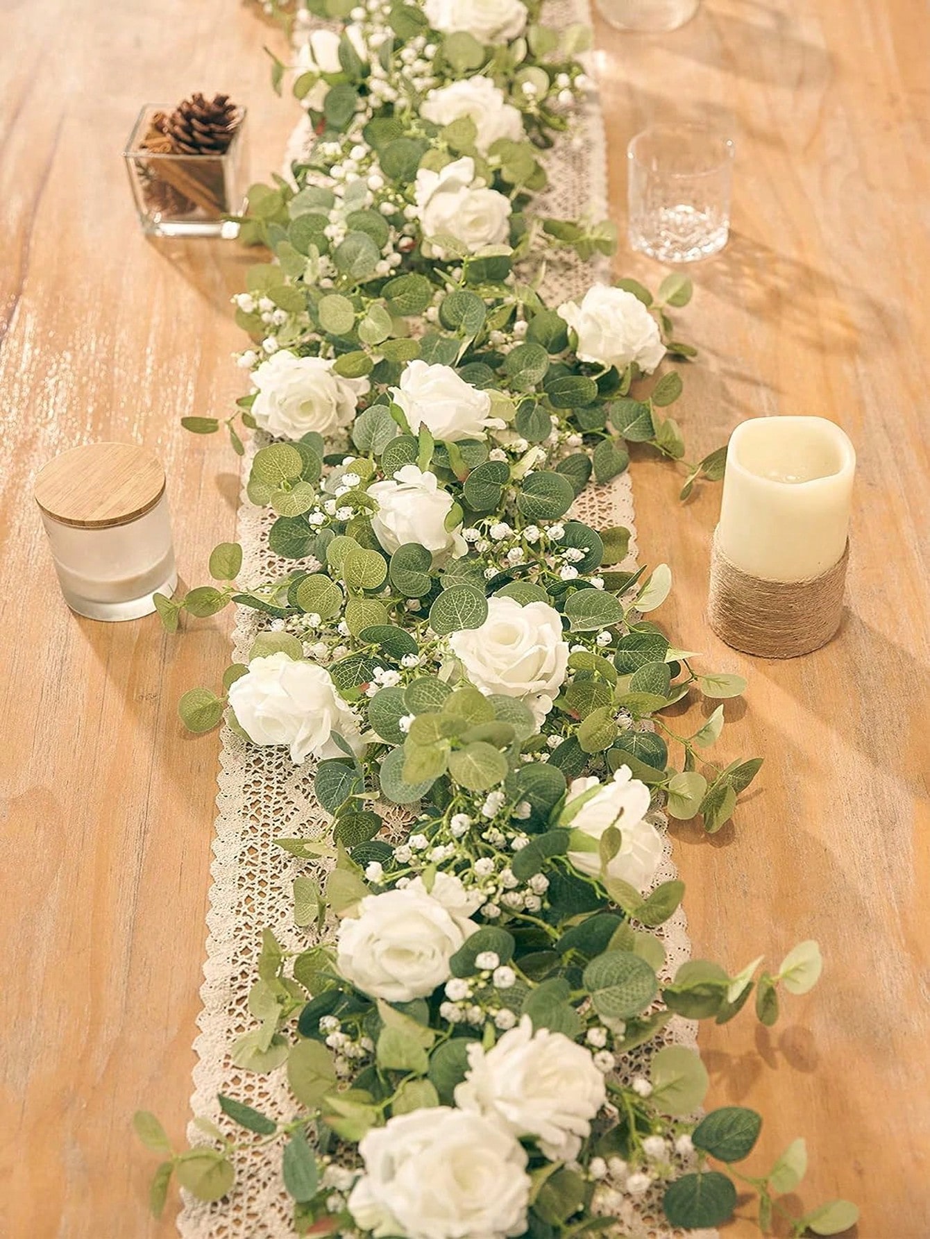 Art Craft Rose - 1 PC 5.9FT ประดิษฐ์ Eucalyptus VINE