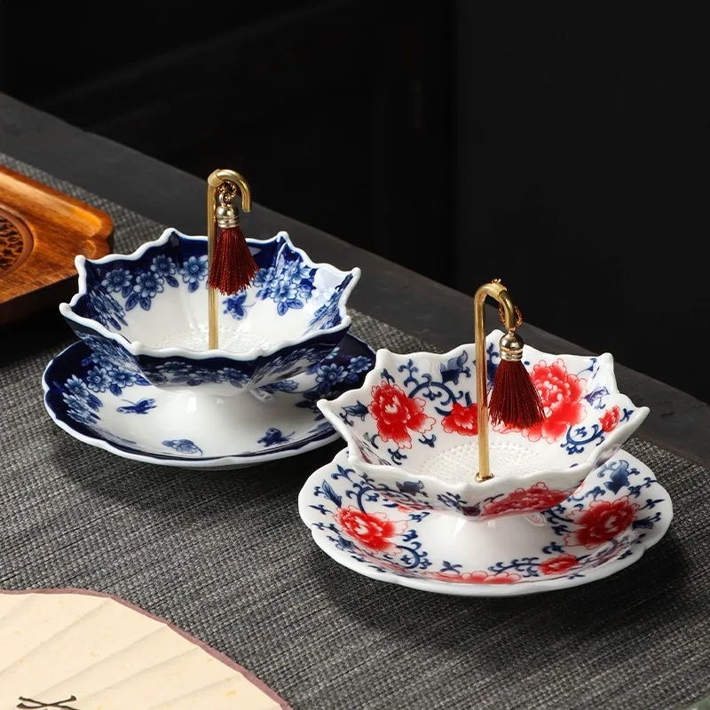 Art Craft Website - Creative ร่มรูปกรองชาที่ถอดออกได้เซรามิคกรองชุดชา Home Desktop Decor เครื่องประดับศิลปะหัตถกรรมธุรกิจของขวัญ