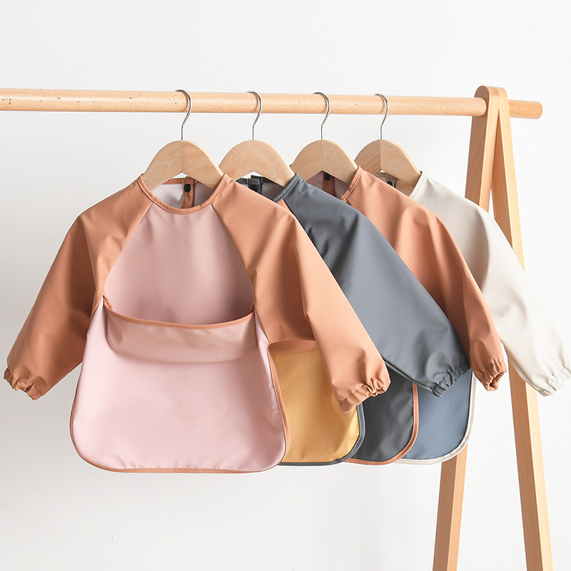 เด็กทารกแขนยาว PU Bibs เด็กศิล - Art Craft Toddlers บทวิจารณ์และราคา