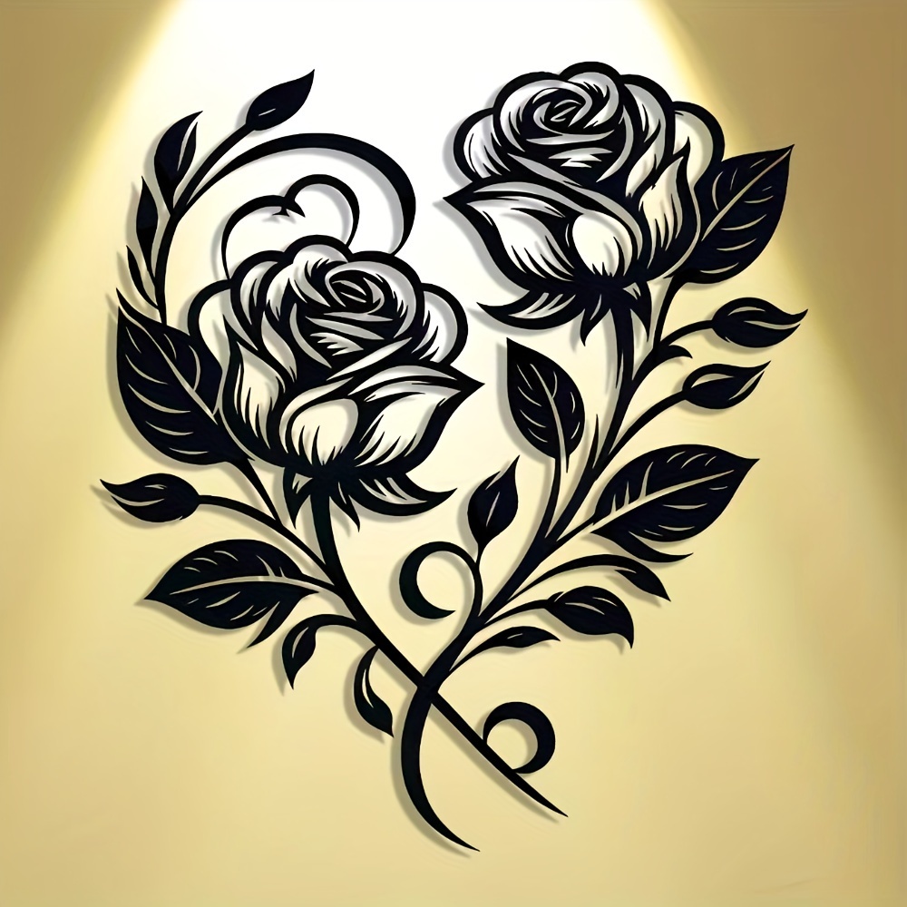ป้ายโลหะรูปหัวใจกุหลาบสวยงามสไ - Art Craft Rose บทวิจารณ์และราคา