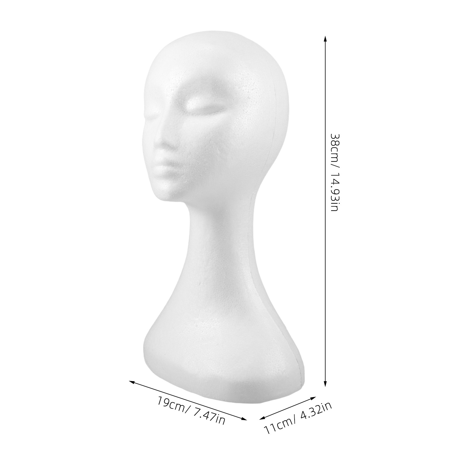 หัวหุ่นโฟมชายสำหรับวิกผม หมวก  - Art Craft Hat บทวิจารณ์และราคา