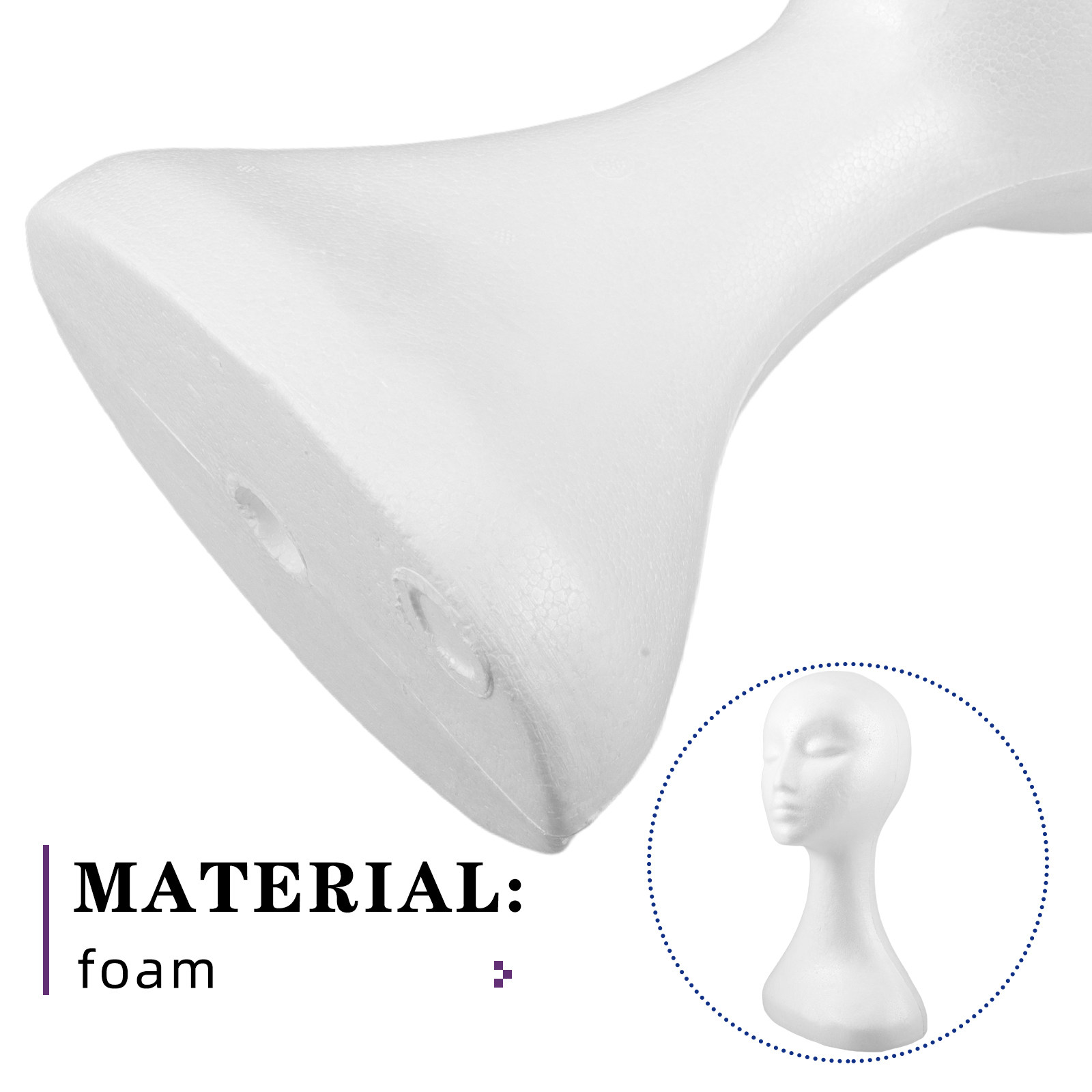 หัวหุ่นโฟมชายสำหรับวิกผม หมวก  - Art Craft Hat บทวิจารณ์และราคา