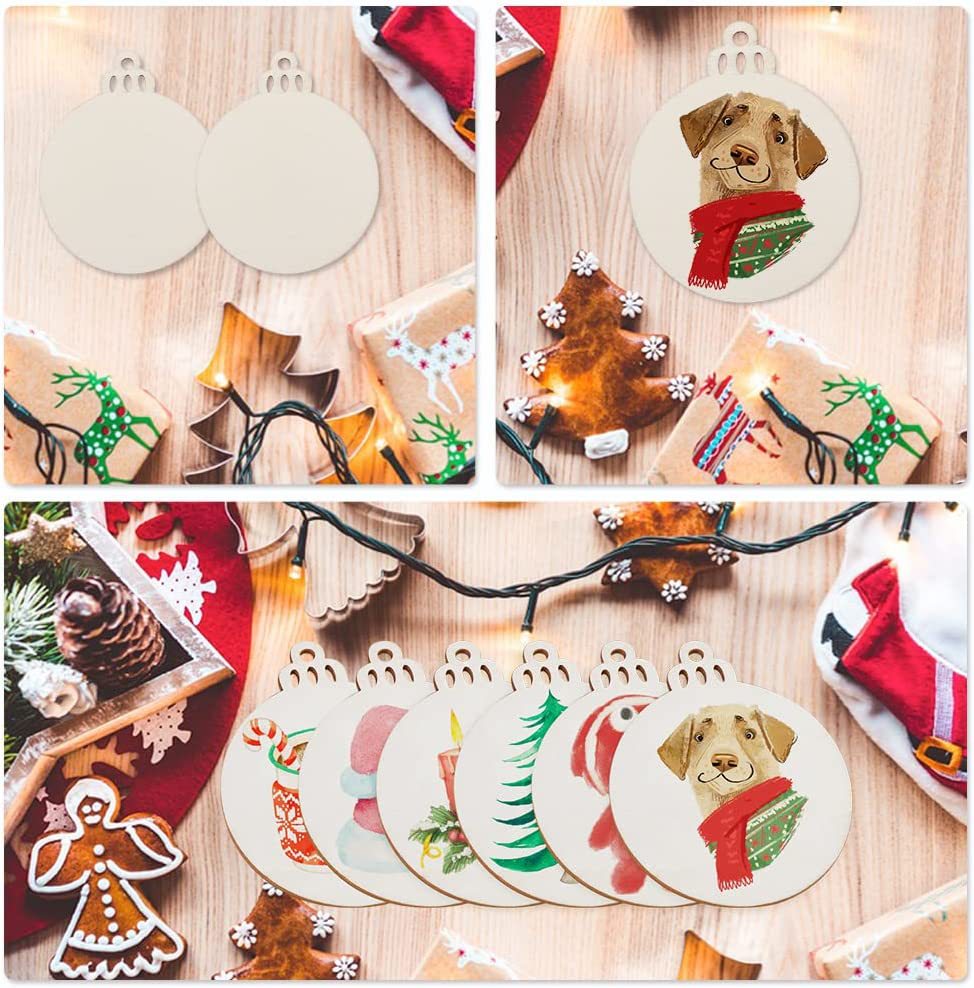 10/20/50Pcs DIY ไม้ลูกบอลคริสต - Art Craft Website บทวิจารณ์และราคา