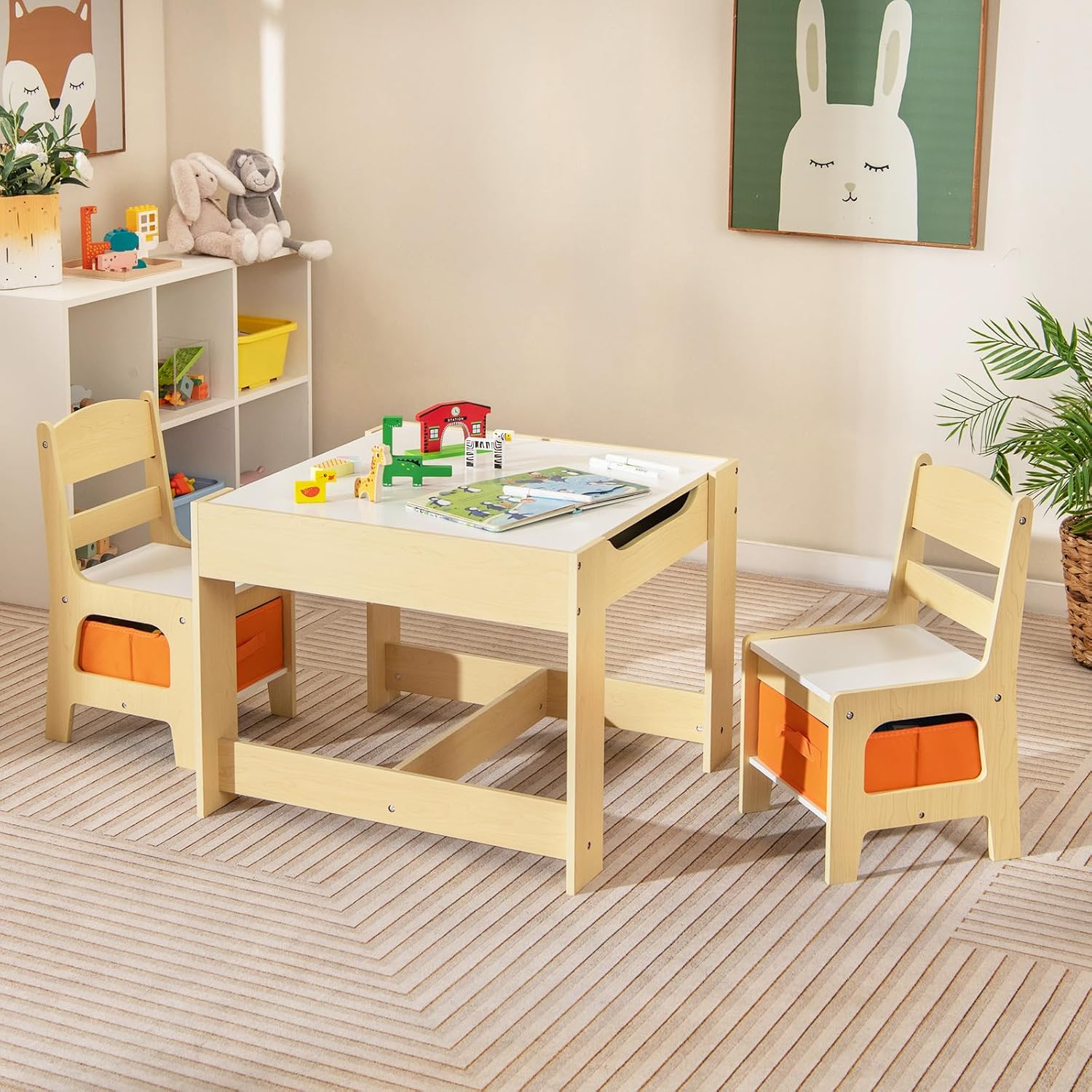 ชุดโต๊ะและเก้าอี้เด็ก 3 in 1 ท - Art Craft Toddlers บทวิจารณ์และราคา