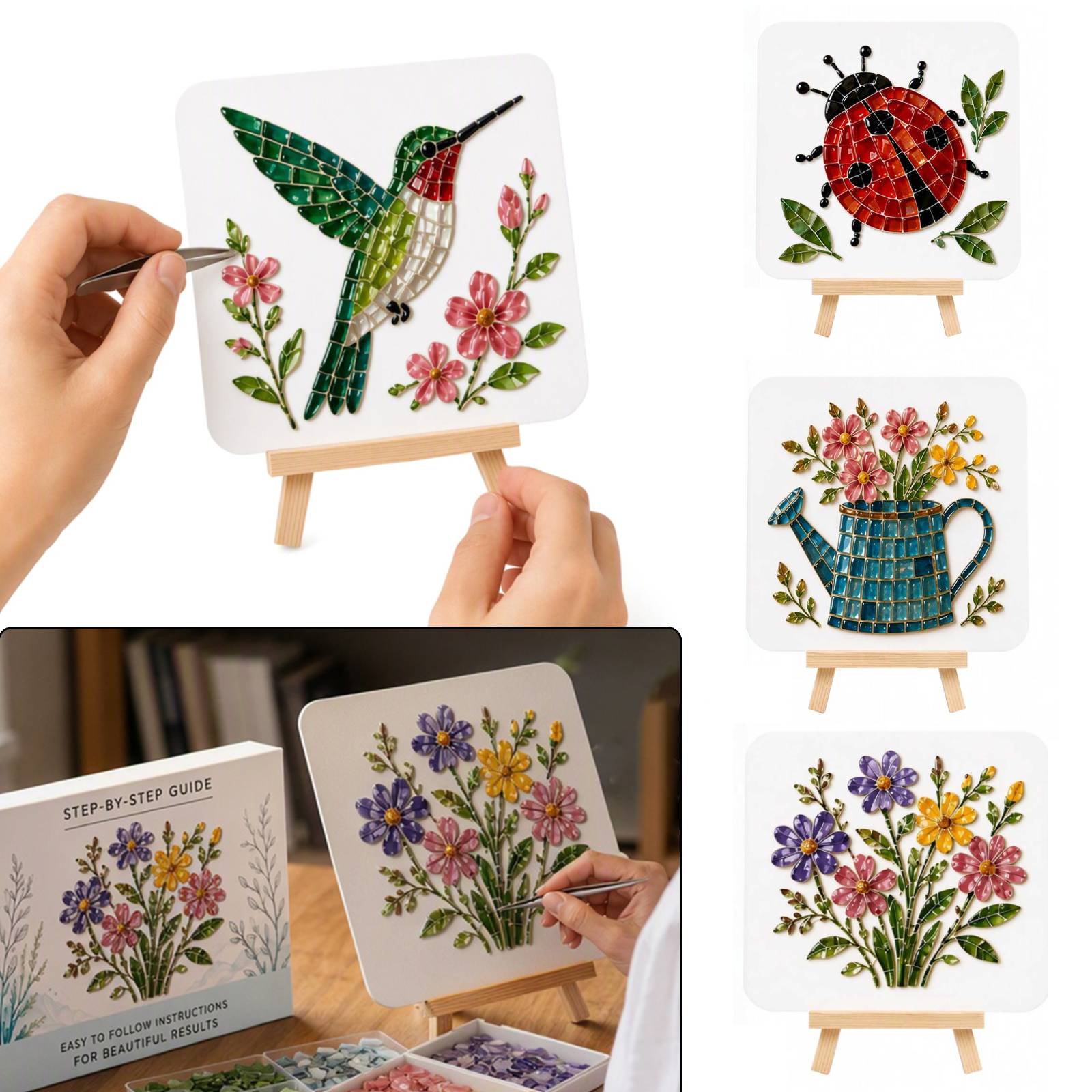 ชุดโมเสกแก้วทะเล DIY งานศิลปะท - Artwork Craft บทวิจารณ์และราคา