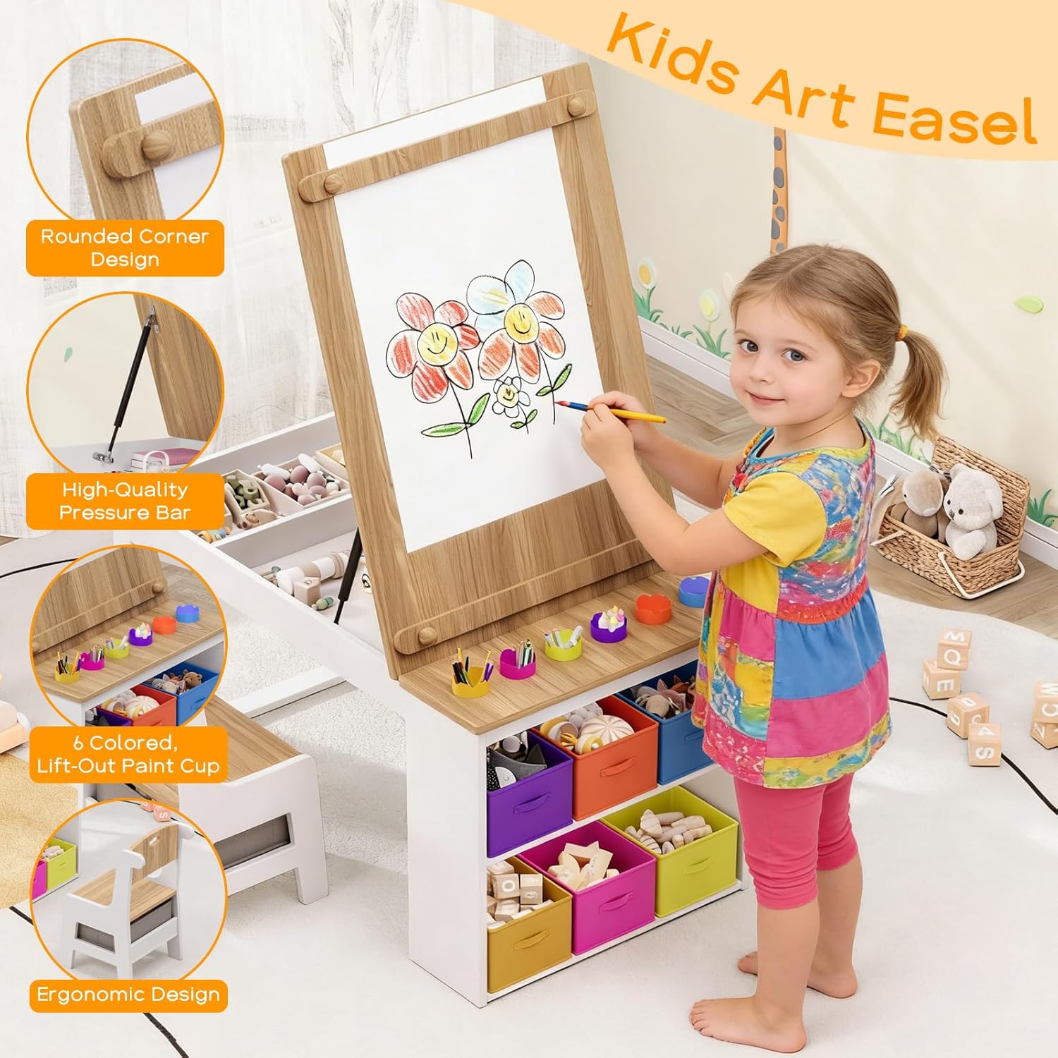 โต๊ะและเก้าอี้ศิลปะสำหรับเด็ก  - Art Craft Toddlers บทวิจารณ์และราคา