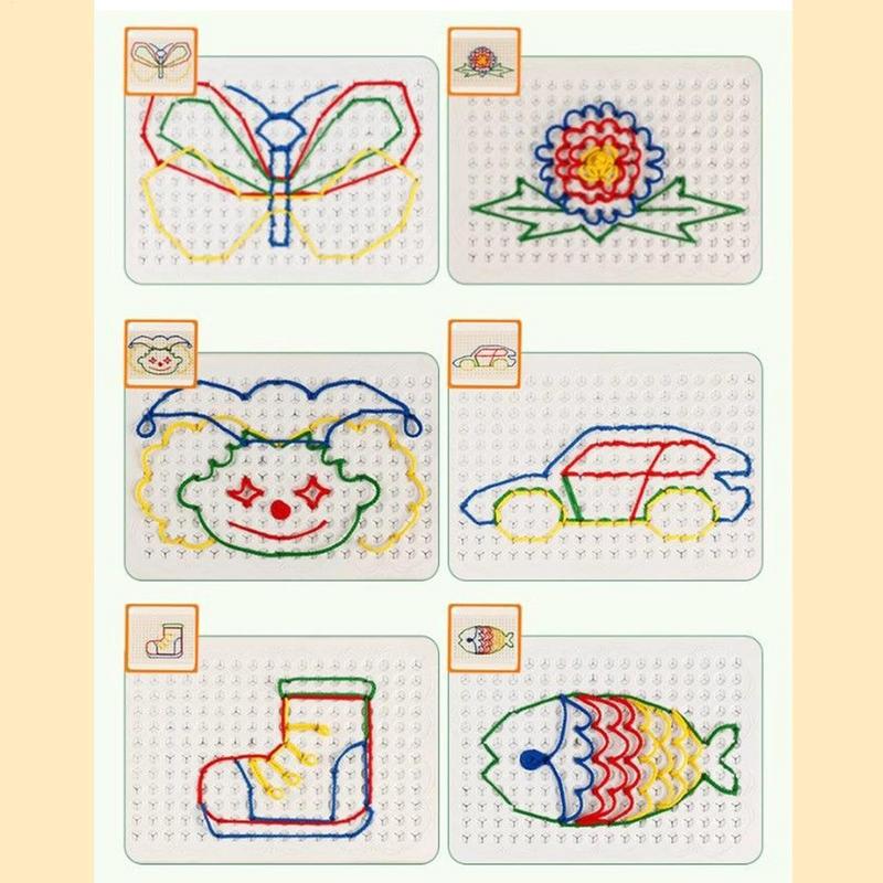 ด้ายสําหรับเด็กที่มีสีสันเด็กว - Art Craft Toddlers บทวิจารณ์และราคา