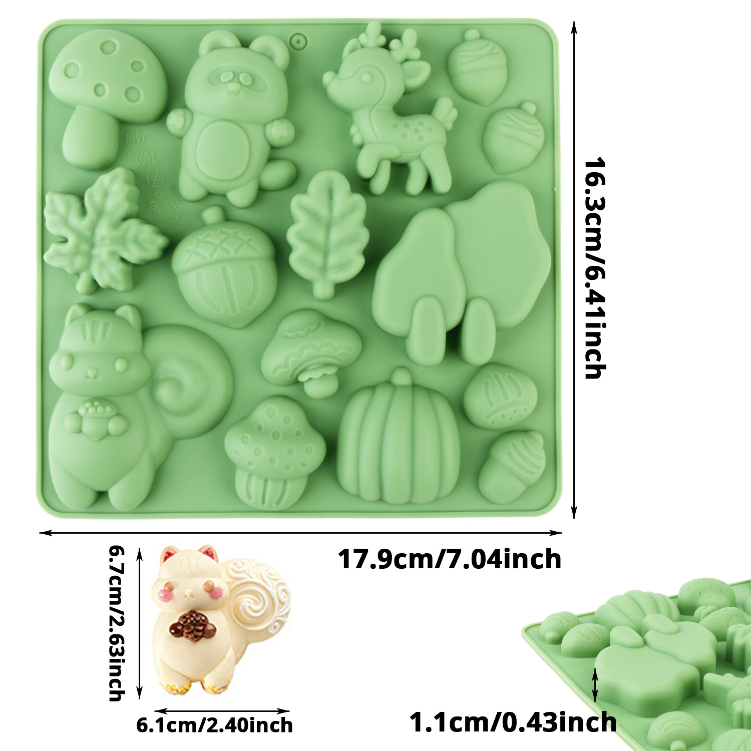 แม่พิมพ์เค้กซิลิโคนรูปสัตว์ 1  - Art Craft Model บทวิจารณ์และราคา