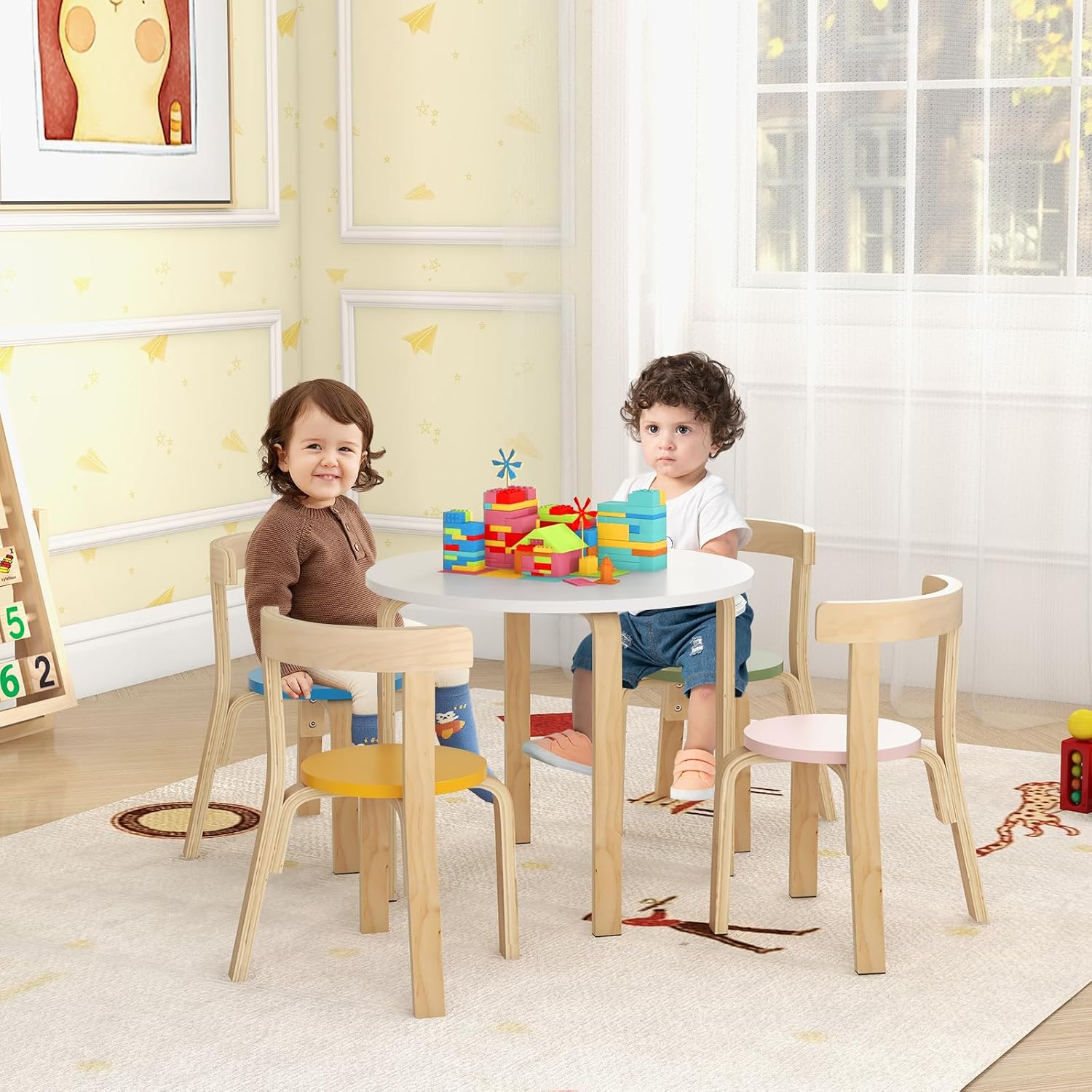 ชุดโต๊ะและเก้าอี้เด็ก 4 ตัว, เ - Art Craft Toddlers บทวิจารณ์และราคา