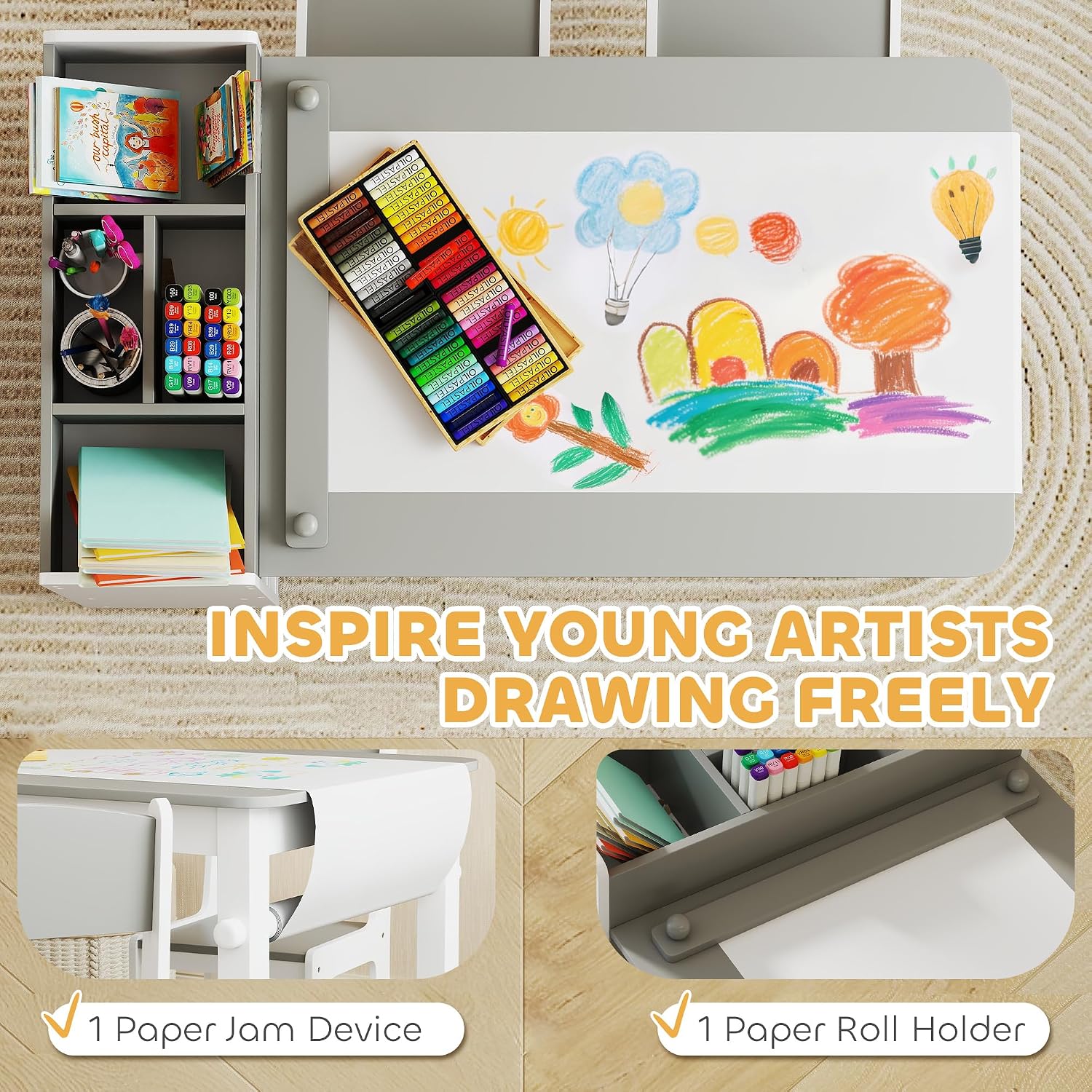ชุดโต๊ะศิลปะสำหรับเด็กพร้อมขาต - Art Craft Toddlers บทวิจารณ์และราคา