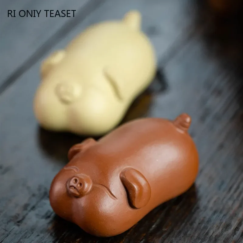 Yixing ทำด้วยมือหมูน่ารักรูปปั - Art Craft Clay บทวิจารณ์และราคา