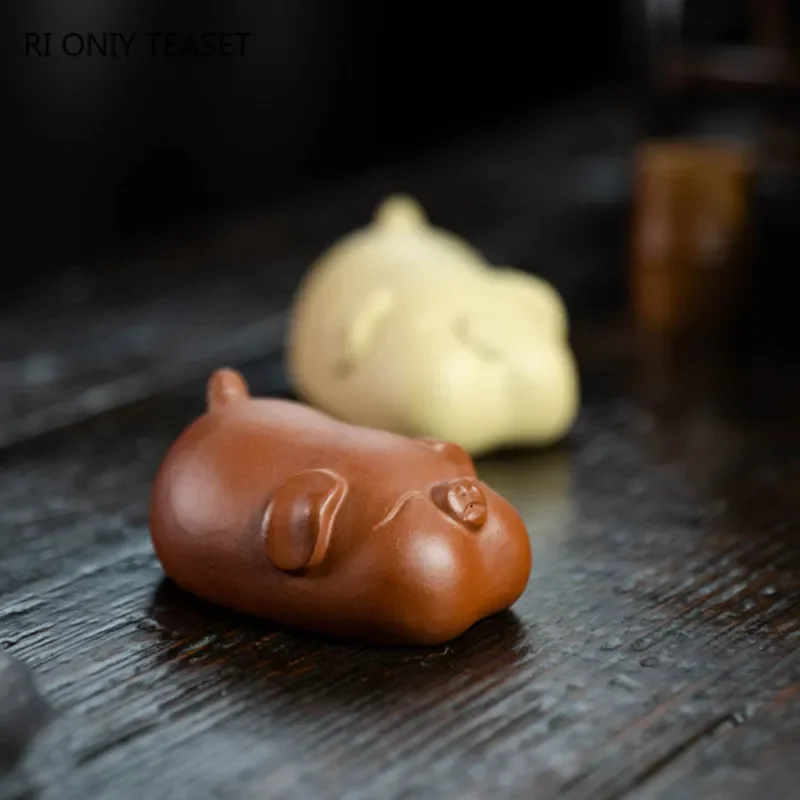 Yixing ทำด้วยมือหมูน่ารักรูปปั - Art Craft Clay บทวิจารณ์และราคา