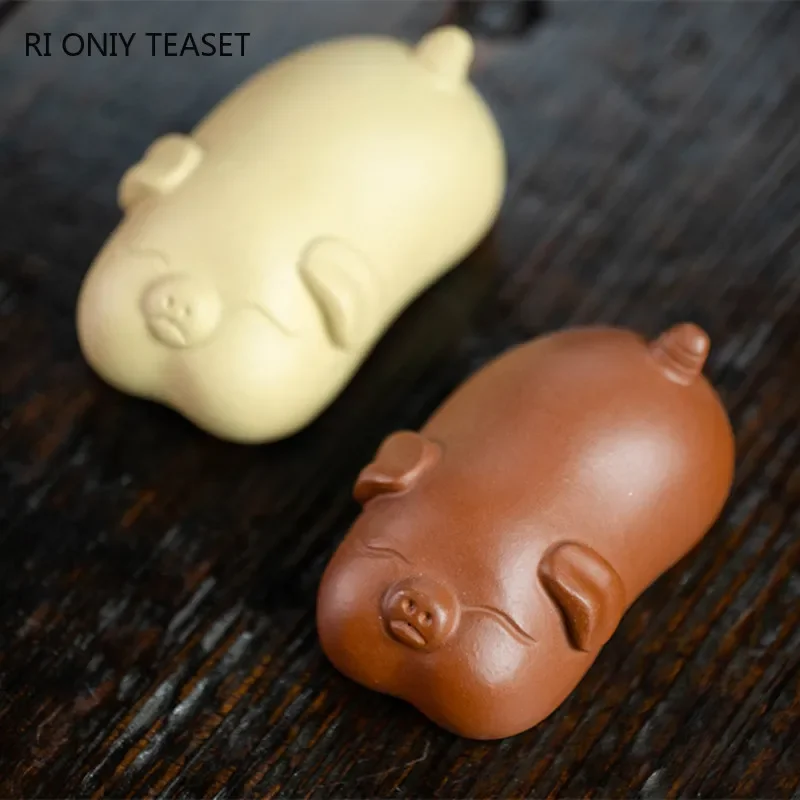 Yixing ทำด้วยมือหมูน่ารักรูปปั - Art Craft Clay บทวิจารณ์และราคา