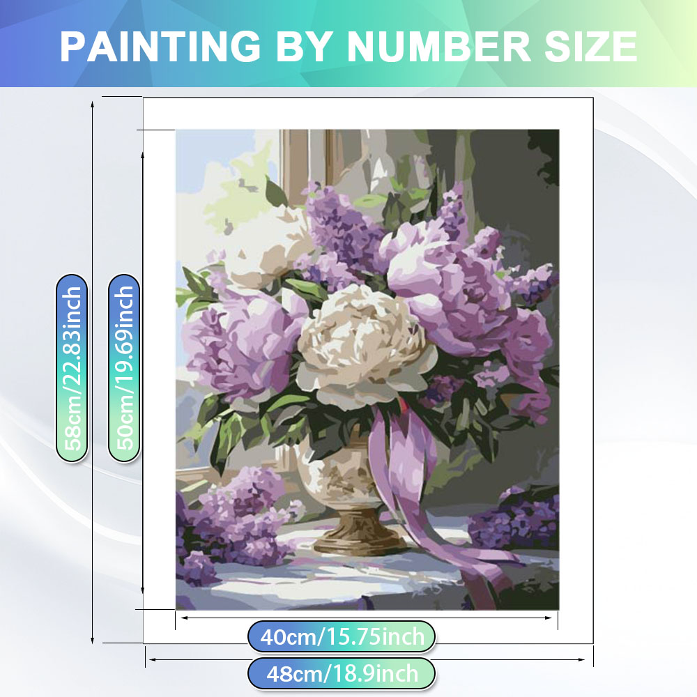 ภาพวาดระบายสีตามตัวเลขสำหรับผู - Art Craft Rose บทวิจารณ์และราคา
