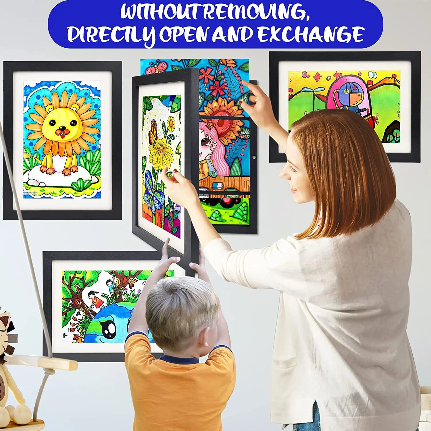 กรอบโปสเตอร์ไม้ A4สำหรับเด็กกร - Art Craft Display บทวิจารณ์และราคา