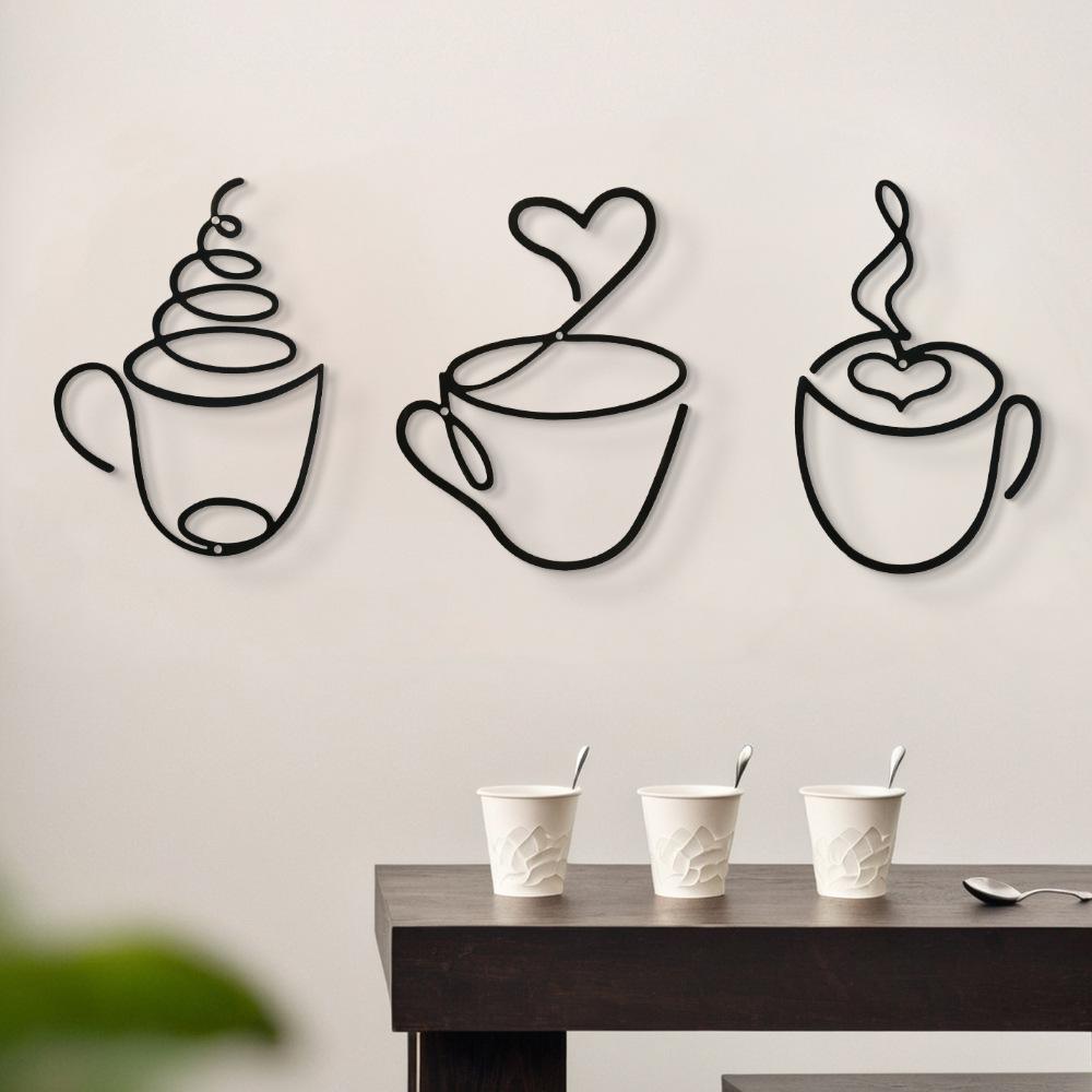 ชุดแขวนผนังกาแฟสร้างสรรค์ 3 ชิ - Art Craft Website บทวิจารณ์และราคา