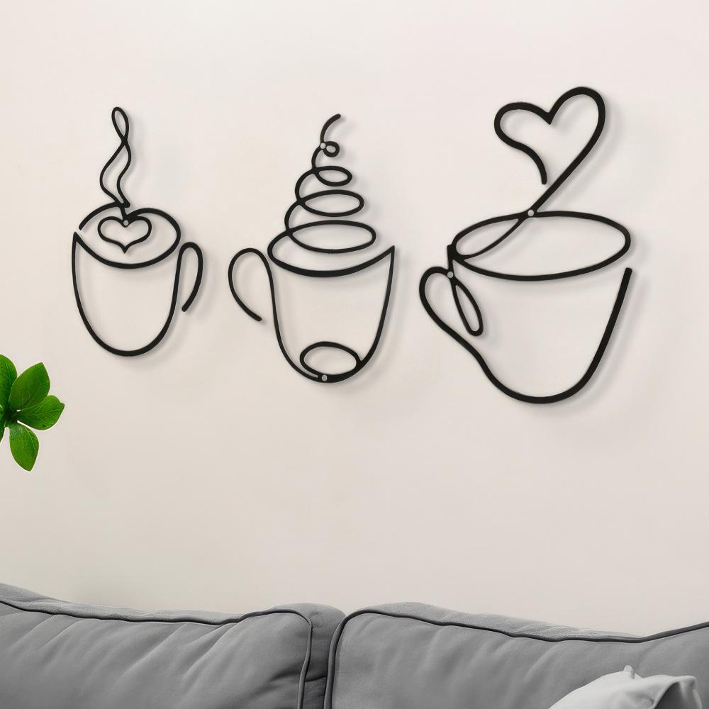 ชุดแขวนผนังกาแฟสร้างสรรค์ 3 ชิ - Art Craft Website บทวิจารณ์และราคา