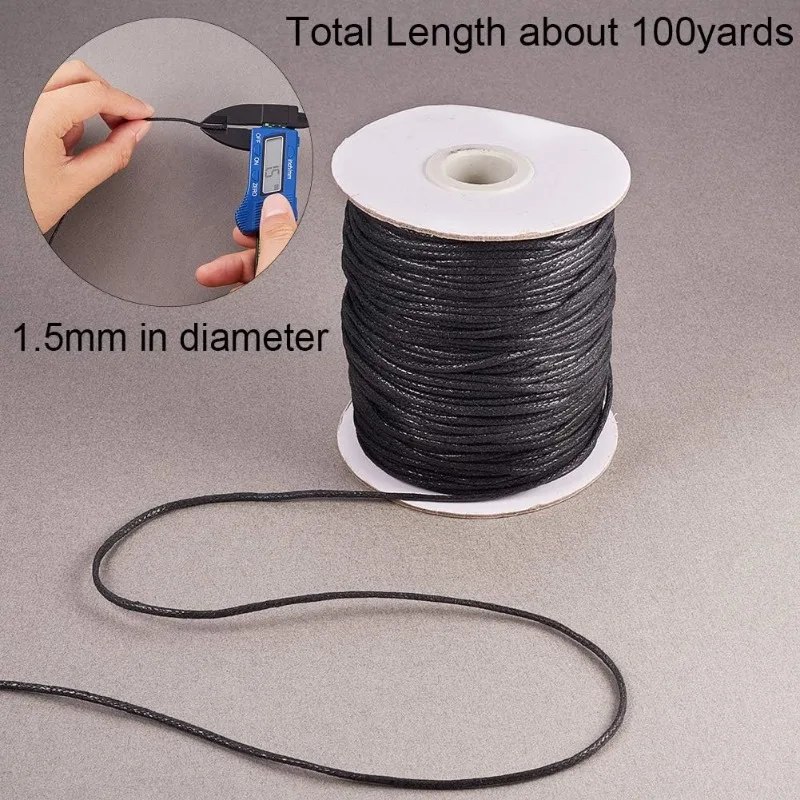 1 ม้วน 100 หลาผ้าฝ้ายด้ายฝ้าย  - Macrame Cord Cotton บทวิจารณ์และราคา